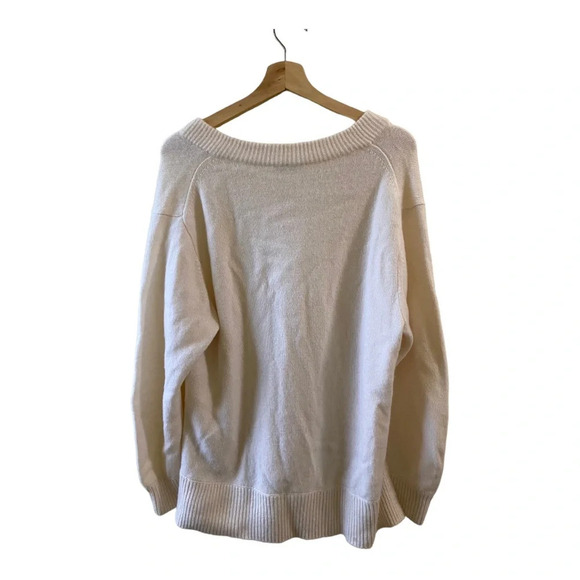Vince cashmere v neck sweater off white xs/tp - Picture 3 of 7